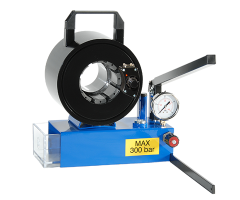 Schlauchpresse SM 625 E mit Handpumpe und Mikrometerschraube