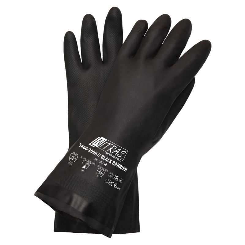 Black Barrier Chemikalien Schutzhandschuhe (12 Paar)