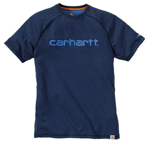 CARHARTT Logo T Shirt Force light huron heather