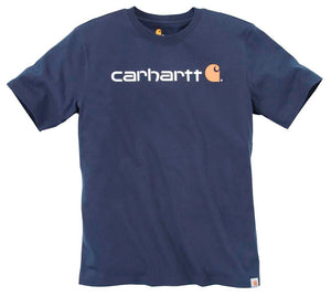 CARHARTT Core-Logo T Shirt navyblau