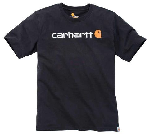 CARHARTT Core-Logo T Shirt schwarz