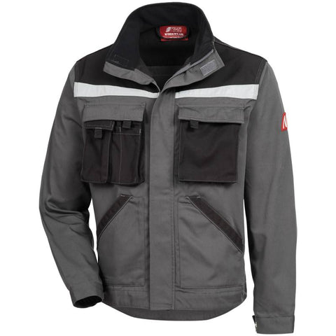 NITRAS Arbeitsjacke Motion Tex Plus grau / schwarz