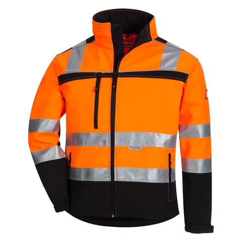 NITRAS Warnschutz Softshell Jacke Motion Tex Viz orange