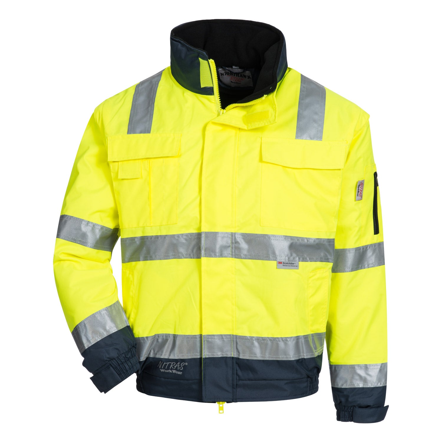 NITRAS Warnschutz Pilotenjacke Motion Tex Viz Plus gelb