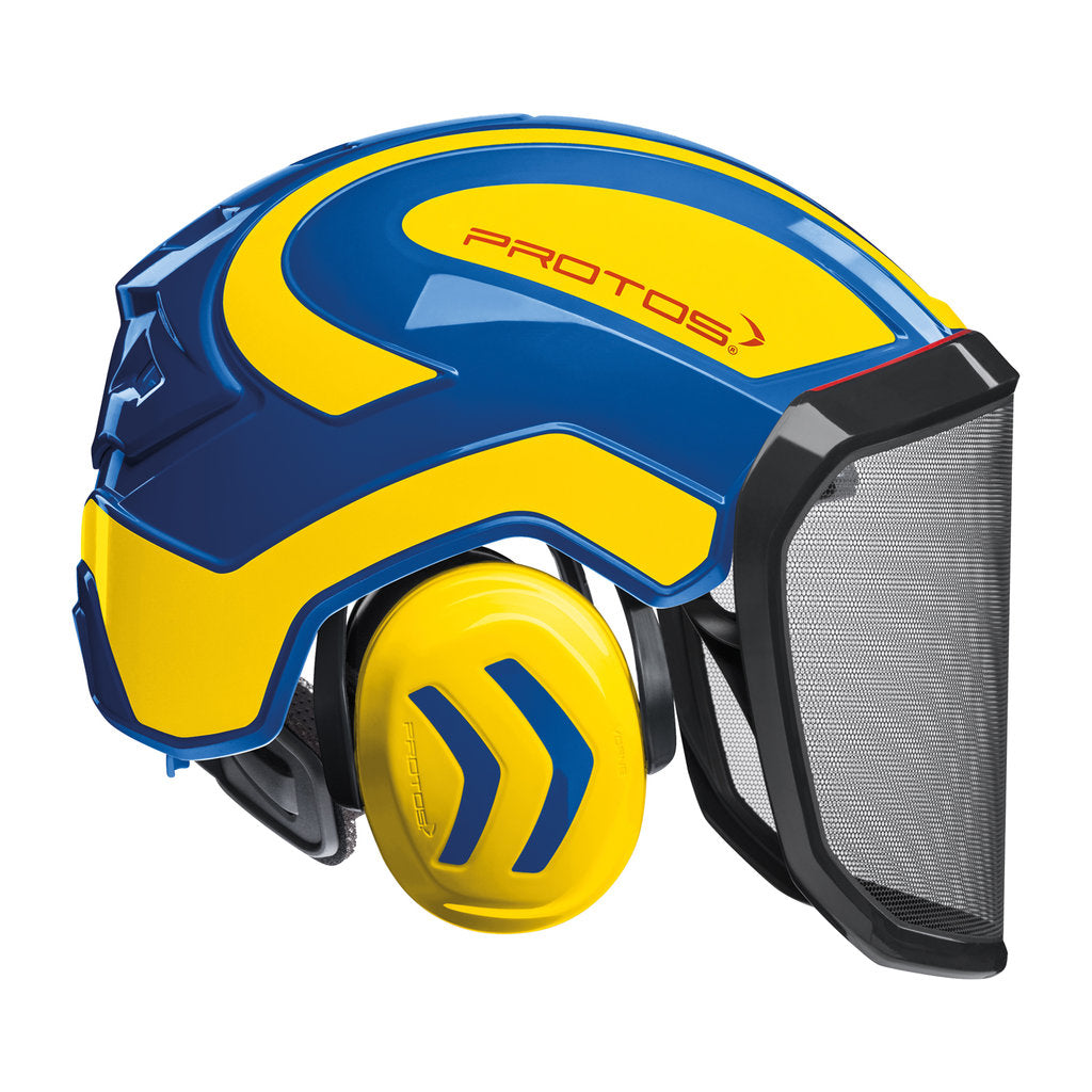 Schutzhelm Protos Integral Forest blau/gelb