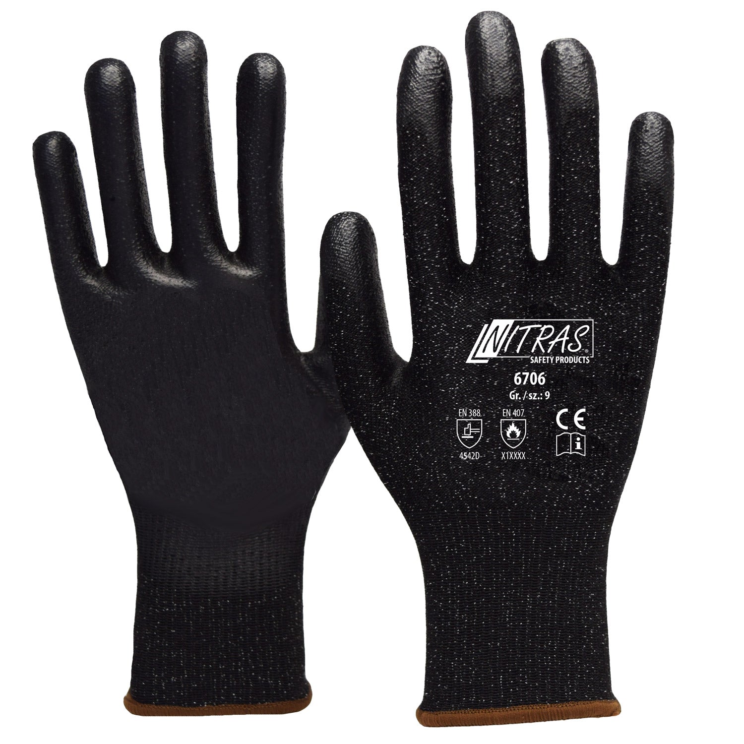 Schnittschutzhandschuhe Cut 4 schwarz (12 Paar)