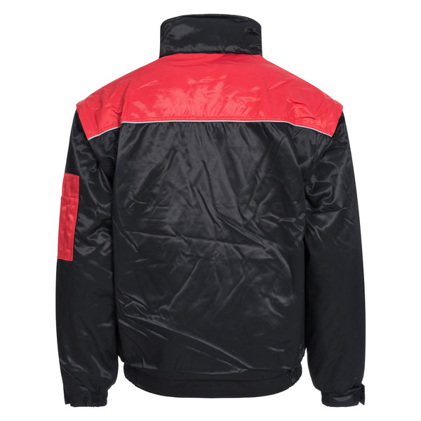 NITRAS Pilotenjacke Motion Tex Plus schwarz / rot