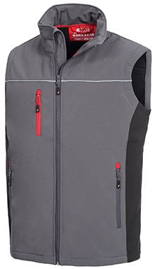 NITRAS Softshell Weste Motion Tex Light grau / schwarz