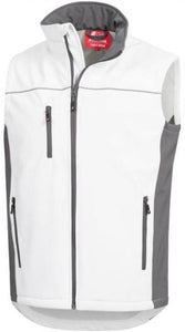 NITRAS Softshell Weste Motion Tex Light weiß / grau